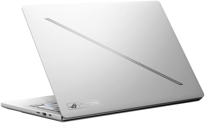ASUS ROG Zephyrus G14 Latest (2025) 14' 3K OLED 120Hz Gaming Laptop Copilot+ PC AMD Ryzen AI 9 HX 370 NVIDIA RTX 5070 Ti 12GB 32GB LPDDR5X RAM 1TB SSD RGB KB Windows 11 Platinum White