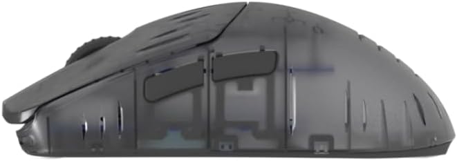 GWolves HT-S2 Lightweight Wireless Gaming Mouse, ~33Gram,8K-Report, Low Latency, PAW3395 26,000 CPI, Nrf52840 High-Performance CPU, 6 Programmable Btns, On-Board Memory, PC/Mac and Laptop (Grey)