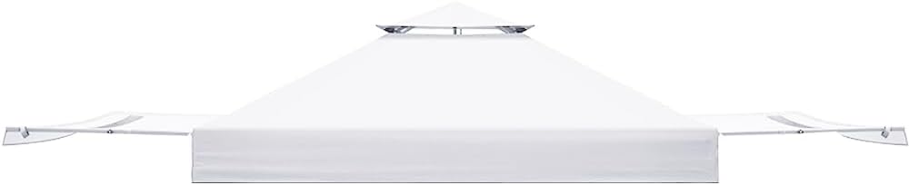 EAGLE PEAK Replacement Canopy Top for Eagle Peak 17x10 Pop Up Canopy Frame Only, Canopy Cover with Two Tier Air Vent, UPF 50+, Frame NOT Included, White