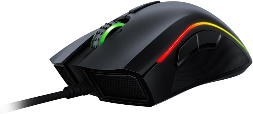 Razer Mamba Elite Gaming Mouse with 16.000 DPI 5G Optical Sensor, 9 Programmable Buttons, Ergonomic Form Factor, Powered Chroma