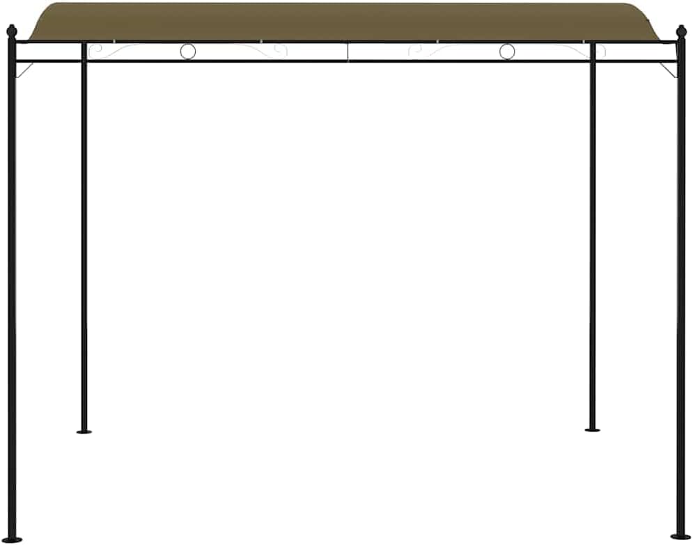 vidaXL Gazebo Set of 2 Taupe Steel and Polyester Large Durable