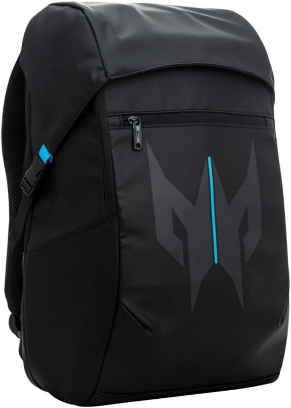 acer Predator Lite Gaming Laptop Backpack - Lightweight 1680D Ballistic Polyester with Water-Resistant Zippers and Ventilated Mesh Back Perfect For Everyday Commuting and Gaming - Fits 15.6' Laptops