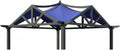 Garden Winds Reinforced RipLock 350 Replacement Canopy Top Cover Compatible with Garden Treasures 10' x 10' Pergola Models GF-9A037X, GF-12S039B - True Navy
