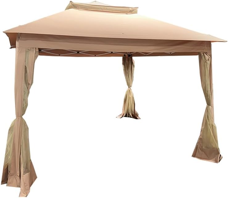 Garden Winds Custom Fit Replacement Canopy Top Cover Compatible with The Vevor AF10.1 11' x 11' Pop Up Gazebo - Upgraded Performance RipLock 350 Fabric