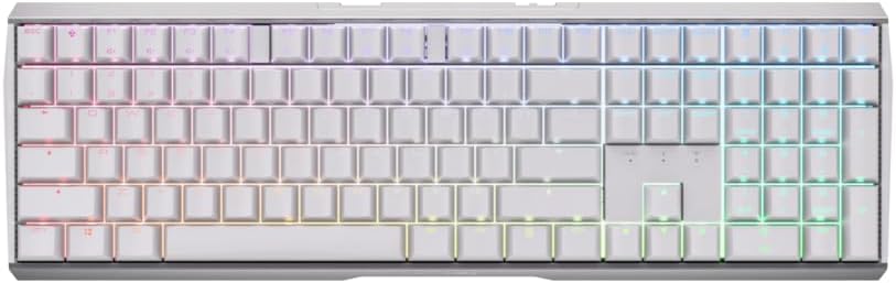 CHERRY XTRFY MX 3.0S Mechanical Wireless Gaming Keyboard | New MX2A Switches (White, MX2A Red)