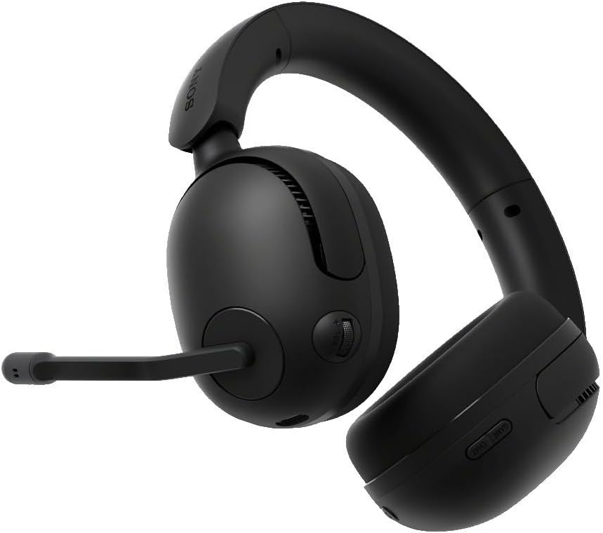 Sony INZONE H5 Wired and Wireless Gaming Headset with 360 Spatial Sound and Lasting Battery (Black) Bundle with Metal Alloy Headphone Stand (2 Items)