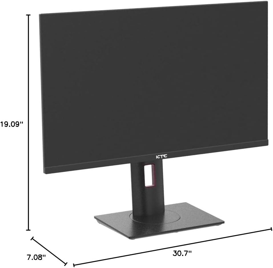 KTC 27' 1440p 170Hz Gaming Monitor, 2K QHD 1ms GTG Fast IPS, HDR, HDMI/USB C/DP, FreeSync & G-Sync, Swivel Tilt Height Pivot Adjustable, H27T22