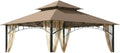 Garden Winds Reinforced Replacement Canopy Top Cover Compatible with The L-GZ093PST Summer Veranda 10' x 10' Gazebo - Classic Brown, Riplock 350