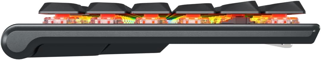MX 10.1 Wireless | Cordless Low-Profile Gaming Keyboard | Rotary LCD Knob | RGB Lighting | Slim Aluminum