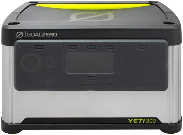Goal Zero Yeti Portable Power Station, Yeti 300 + Nomad 50 Solar Generator, 297 Watt Hour LiFePO4 Battery, Water resistant & Dustproof Solar Generator For Outdoors, Camping, Tailgating, & Home
