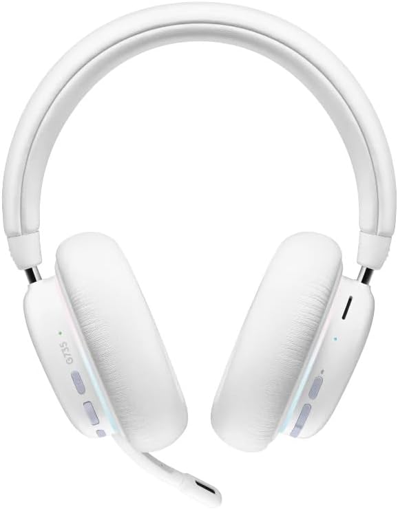 Logitech G735 Wireless Gaming Headset in White Mist (Renewed)