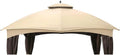 Garden Winds Heavy Duty Reinforced Replacement Canopy Top Cover Compatible with The GF-12S004B, TPGAZ17-002 Allen Roth 10' x 12' Gazebo - Classic Sand, Riplock 500