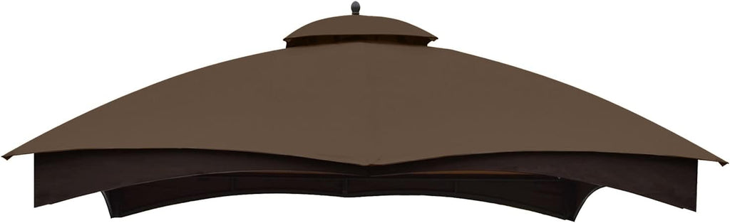 ABCCANOPY Gazebo Replacement Canopy Top for Lowe's Allen Roth #GF-12S004B-1,Brown