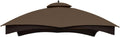 ABCCANOPY Gazebo Replacement Canopy Top for Lowe's Allen Roth #GF-12S004B-1,Brown