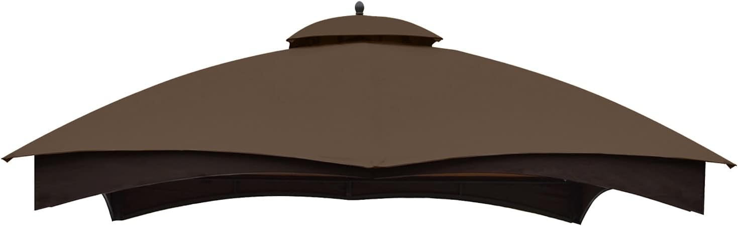 ABCCANOPY Gazebo Replacement Canopy Top for Lowe's Allen Roth #GF-12S004B-1,Brown