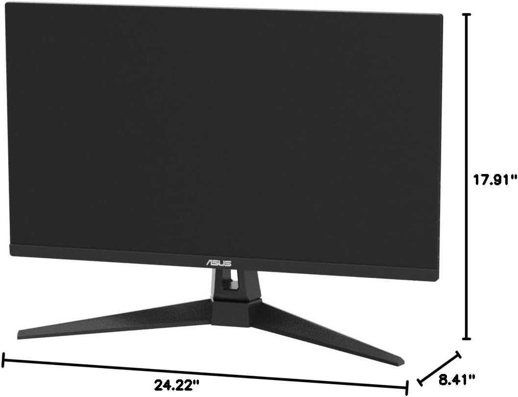ASUS TUF Gaming 27' 1440P Monitor (VG27AQA1A) - QHD (2560 x 1440), 170Hz (Supports 144Hz), 1ms, Extreme Low Motion Blur, Freesync Premium, Eye Care, HDMI, DisplayPort, Shadow Boost, Speakers, HDR