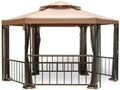 Sunjoy Hampshire Hexagon Garden Oasis Replacement Canopy Top Cover - Top Tier 26' Each Side, Bottom Tier 77' Each Side