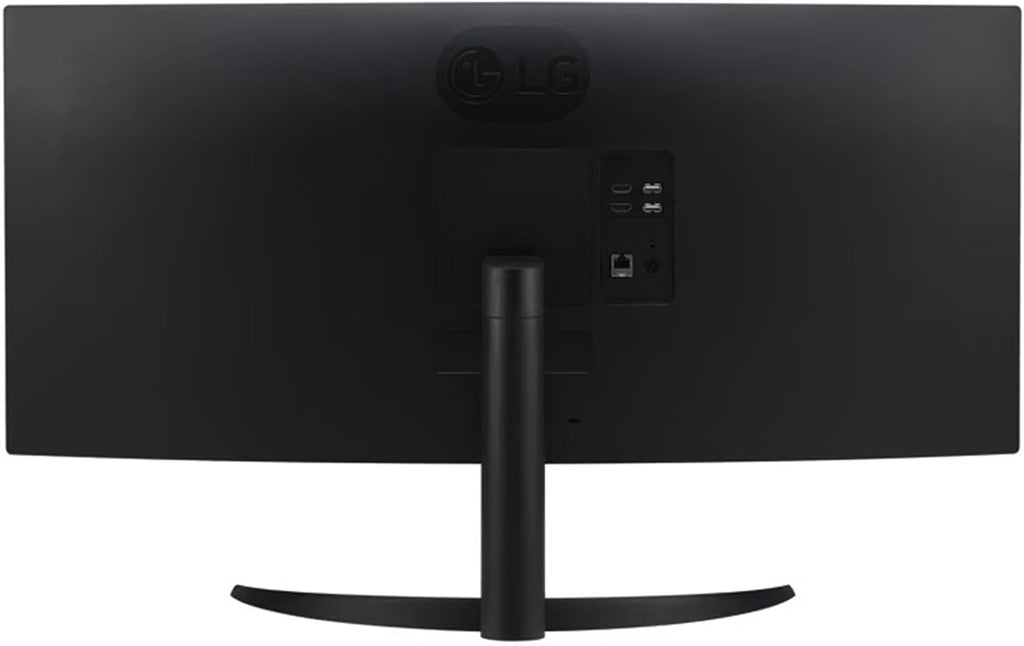LG 34 Inch WQHD (3440x1440) Curved Smart Monitor, 100Hz, 5ms, HDR10, webOS 23, Screen Share, Built-in Speakers, AirPlay 2, Flicker Free, Includes Wireless Screen Mirroring, HDMI, USB-A,Black