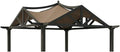 Garden Winds Reinforced RipLock 350 Replacement Canopy Top Cover Compatible with Garden Treasures 10' x 10' Pergola Models GF-9A037X, GF-12S039B - Nutmeg