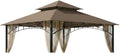 Garden Winds Reinforced RipLock 350 Replacement Canopy Top Cover Compatible with Summer Veranda 10 ' x 10' Gazebo Models L-GZ093PST, G-GZ093PST, TGZ093 - Nutmeg
