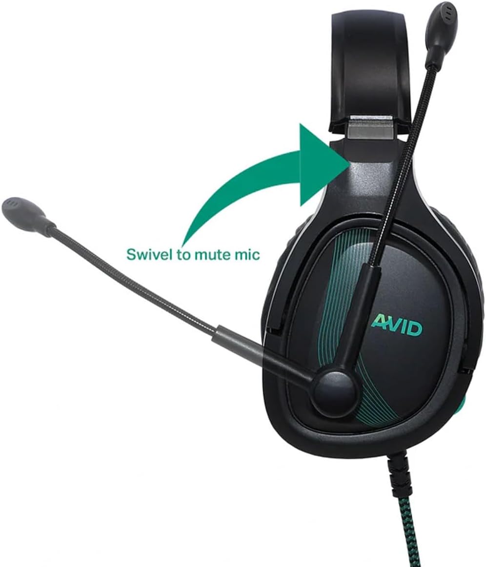 Avid AP-1000 AVIGA™ Gaming Headset, USBA, Black (40 Pack)
