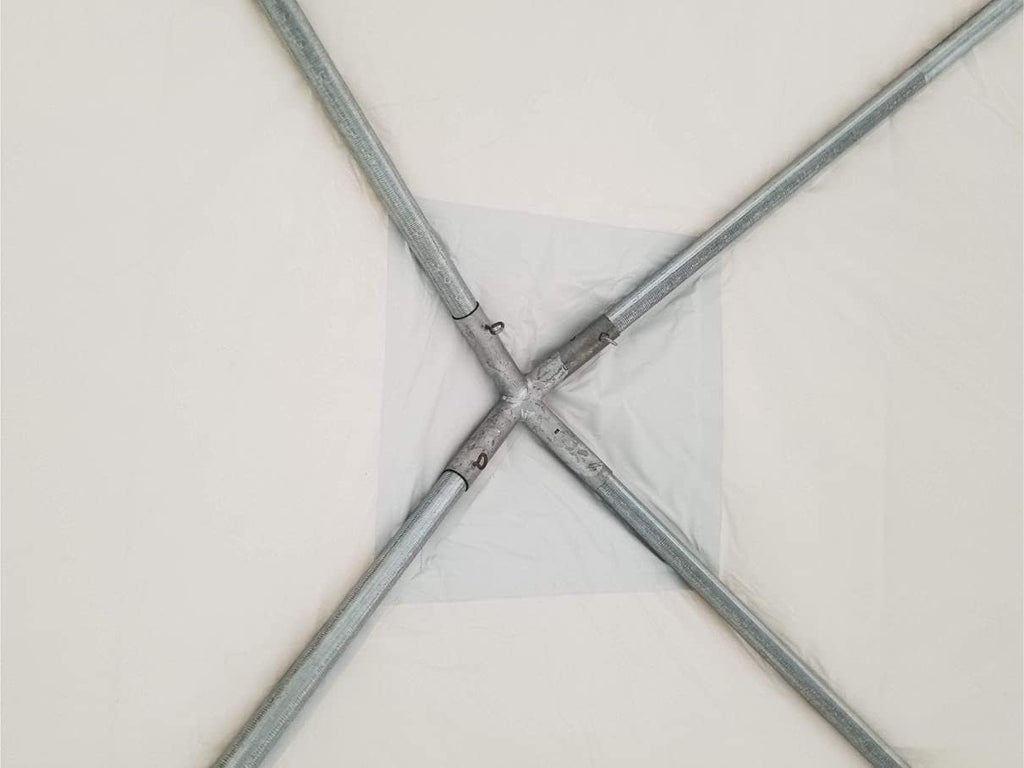 Party Tents Direct 10x10 Heavy-Duty Waterproof Canopy Tent - Steel Frame Outdoor Gazebo for Weddings, Parties & Camping - Blue Vinyl Cover
