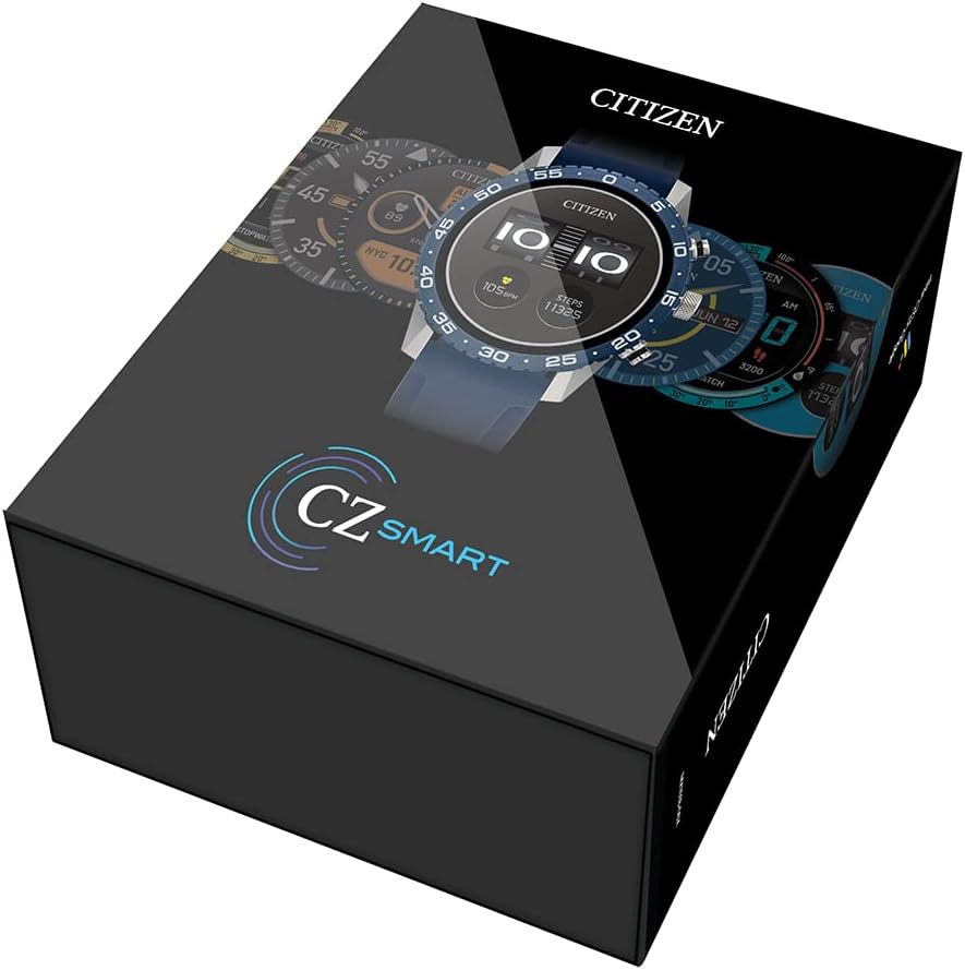 Citizen CZ Smart PQ2 44MM Sport Smartwatch with YouQ App with IBM Watson® AI and NASA research, Wear OS by Google, HR, GPS, Fitness Tracker, Amazon Alexa™, iPhone Android Compatible, IPX6 Rating