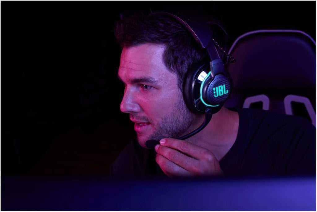 JBL Quantum 800 - Wireless Over-Ear Performance Gaming Headset with Active Noise Cancelling and Bluetooth 5.0 - Black