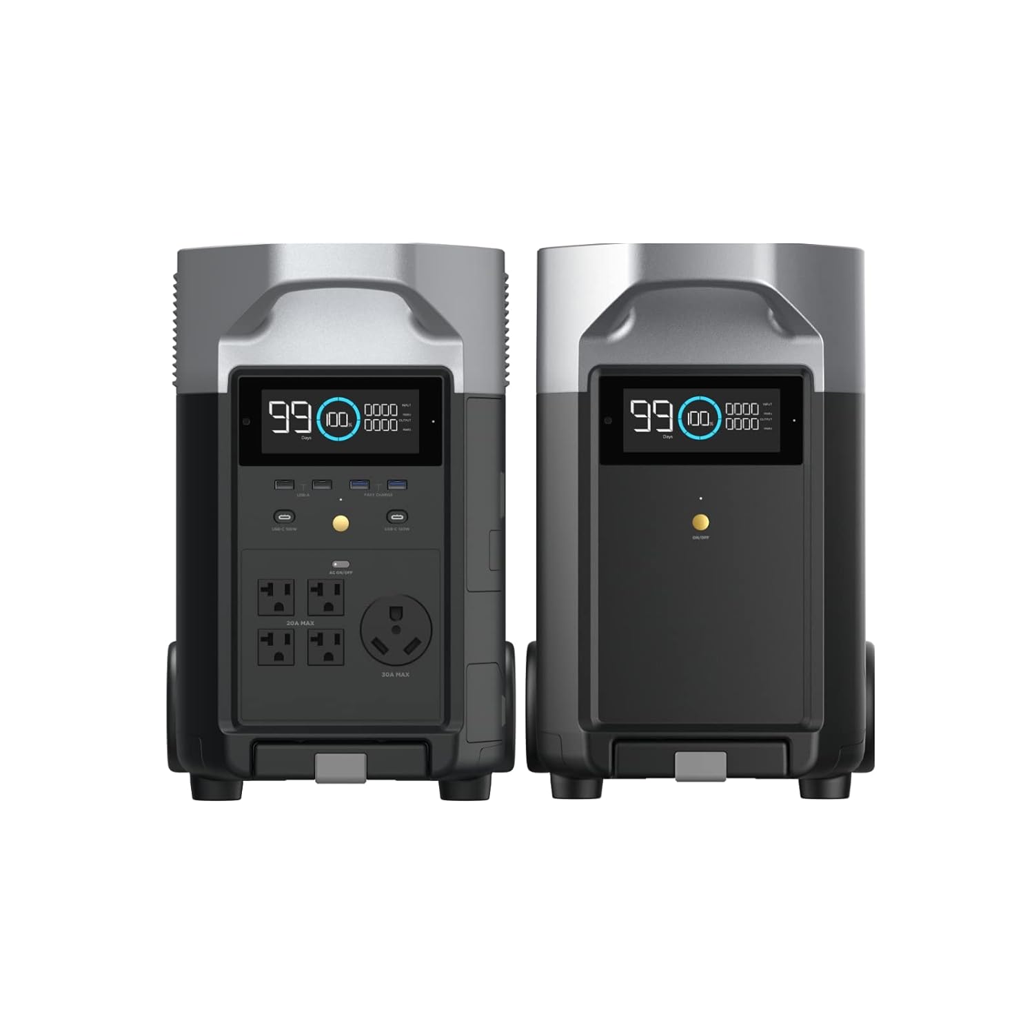EF ECOFLOW 7.2kWh Portable Power Station: DELTA Pro with Extra Battery, 120V Lifepo4 Battery Backup with Expandable Capacity, Solar Generator for Home Use, Power Outage, Camping, RV, Emergencies