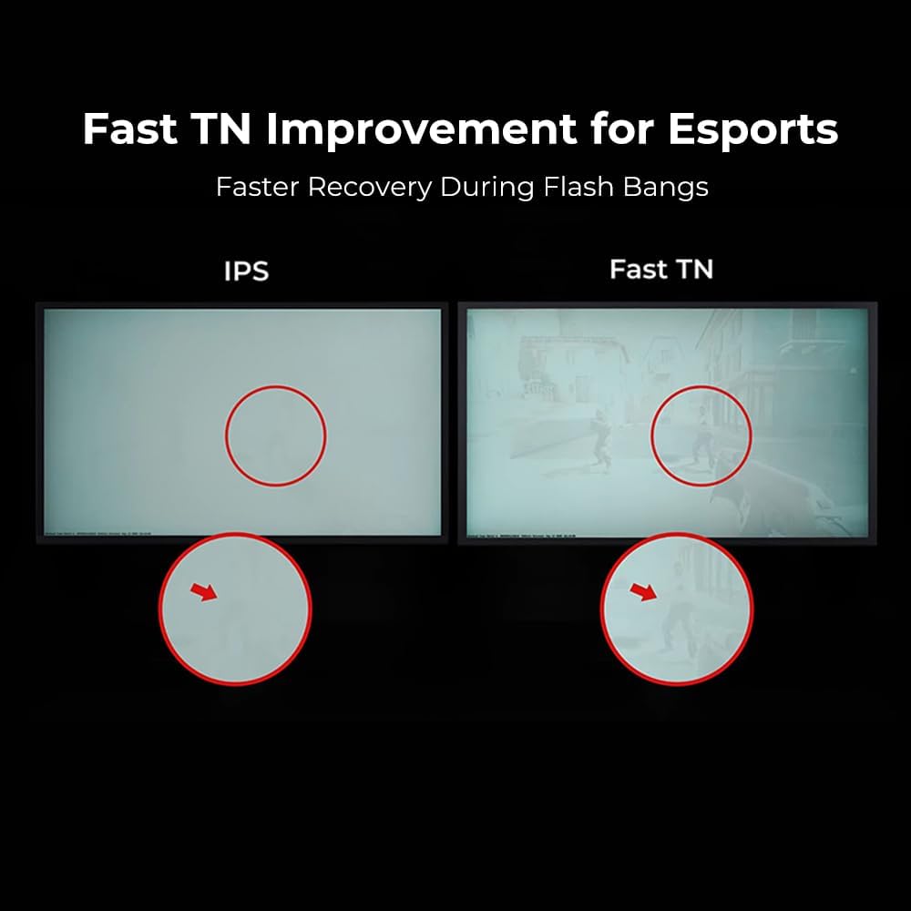 BenQ Zowie XL2546X+ 24.1 Fast TN 280Hz Gaming Monitor for Esports, Motion Clarity DyAc 2, 1080p, XL Setting to Share, S Switch, Shielding Hood, Industrial Grade Bearing Height Adjustment