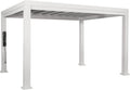 Backyard Discovery Windham 14' x 10' Modern Galvanized Steel Pergola Kit with Shade Sail Canopy, All-Season Durability, PowerPort, High-Wind Rating for Outdoor Patio, Garden, Deck, Entertaining
