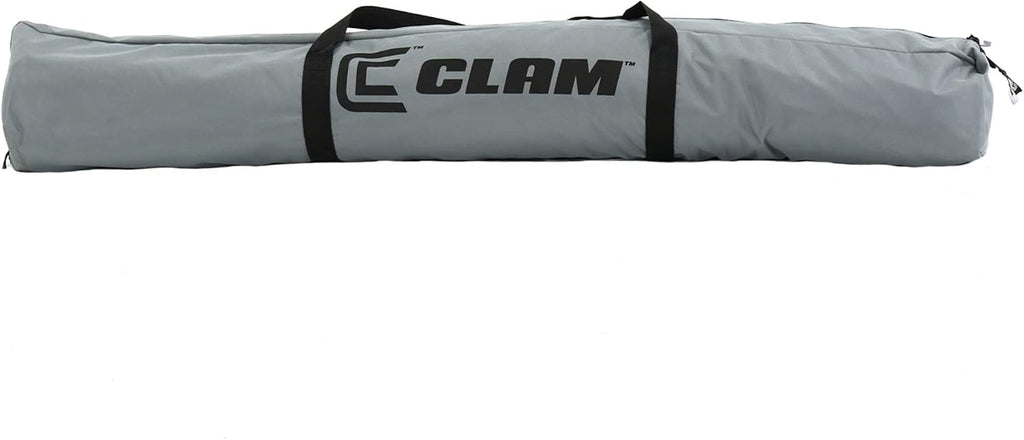 CLAM Quick-Set Pop Up Screen Tent, Traveler, 6 x 6 ft, Instant Setup Gray Portable Outdoor Shelter, Compact Bug-Free Canopy Tent for Camping, Fishing, Backyard - Gray