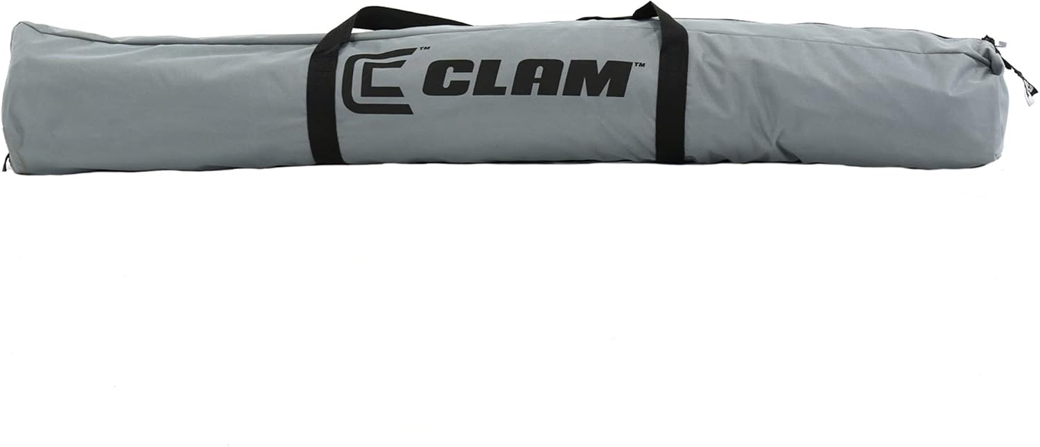 CLAM Quick-Set Pop Up Screen Tent, Traveler, 6 x 6 ft, Instant Setup Gray Portable Outdoor Shelter, Compact Bug-Free Canopy Tent for Camping, Fishing, Backyard - Gray