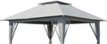 Garden Winds Reinforced RipLock 350 Replacement Canopy Top Cover Compatible with Crown Shades 13' X 13' Pop Up Gazebo Models CA169M, CS-CA169M - Slate Gray
