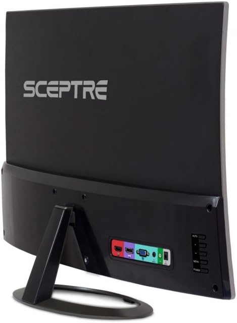 New Sceptre C328W-1920R 32' Curved LED Gaming Monitor 75Hz 1080P HDMI DisplayPort Ultra Thin Metal Black 2018