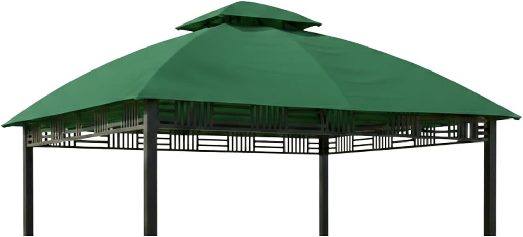 Garden Winds Reinforced RipLock 350 Replacement Canopy Top Cover Compatible with Westbrook 10' x 12' Gazebo Model A101007903 - Green