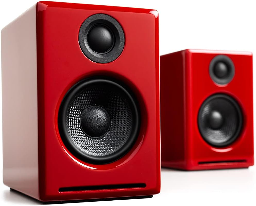 Audioengine A2+ 24 Bit 60 Watt Bluetooth Desktop Computer Speakers for Music and Gaming - PC MAC Laptop Tablet