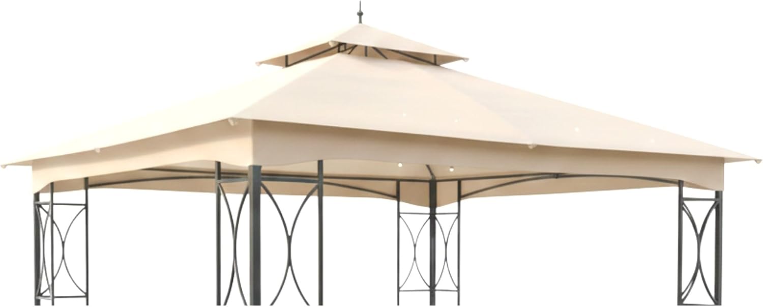 Garden Winds Reinforced Replacement Canopy Top Cover Compatible with The MasterCanopy 11' X 13' Gazebo - Classic Sand, Riplock 350