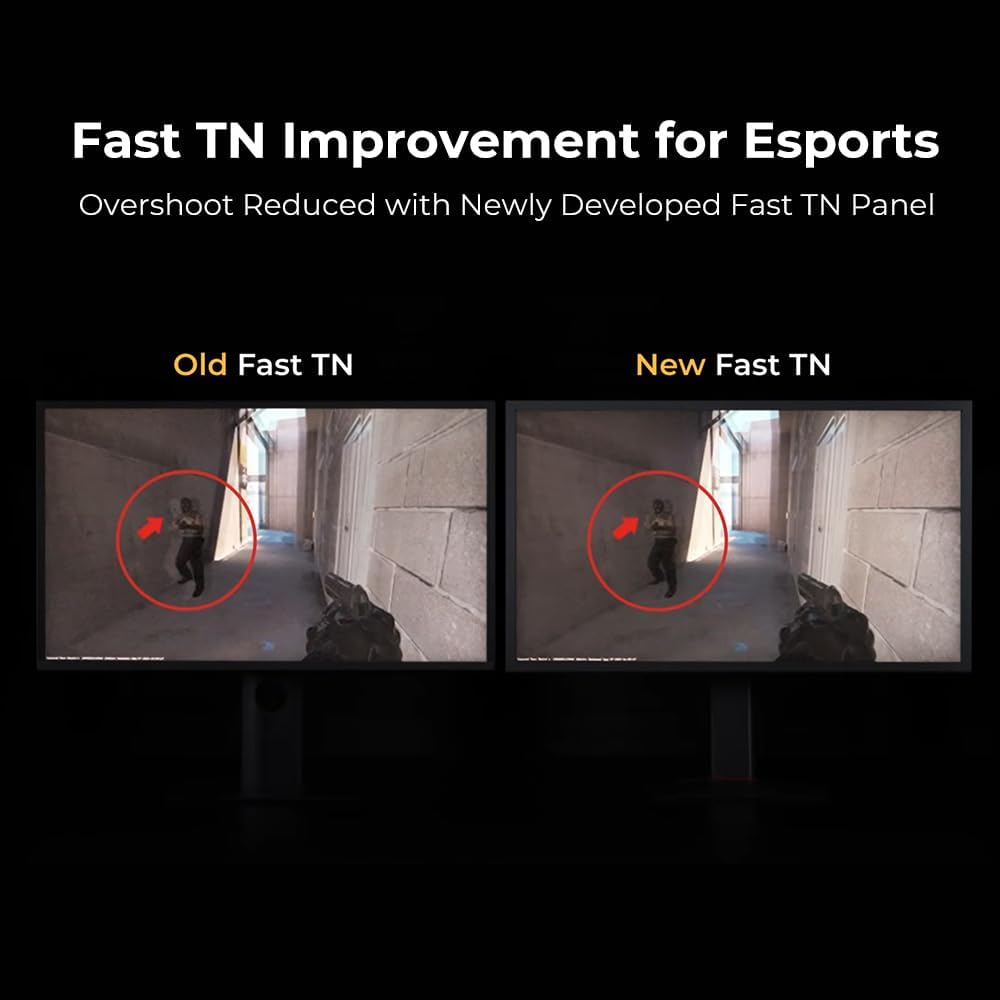 BenQ Zowie XL2586X+ 24.1 New Fast TN 600Hz Gaming Monitor, DyAc 2, 1080p, Auto Game Mode by XL Setting to Share, Height Adjustment Powered by Industrial-Grade Bearing Design, S Switch, Shielding Hood