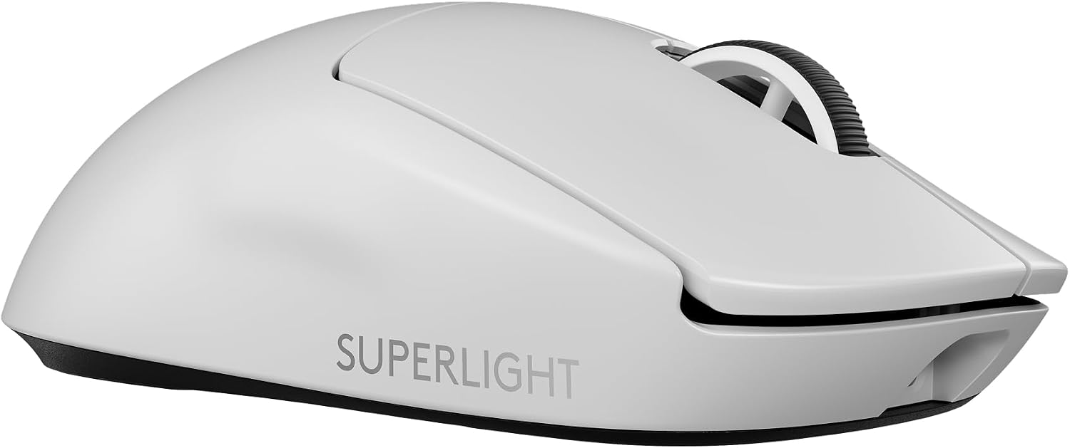 Logitech G PRO X Superlight 2 SE Wireless Gaming Mouse, 60 g pro-Grade Mouse with 5 programmable Buttons, 44K DPI Sensor, 888+ IPS, 1 kHz Report Rate, USB-C Charging for PC/Mac - White