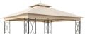 Garden Winds Reinforced RipLock 350 Replacement Canopy Top Cover Compatible with MasterCanopy 11' x 13' Gazebo Models B08NPY5Y4V, B07SFLSDMQ - Beige