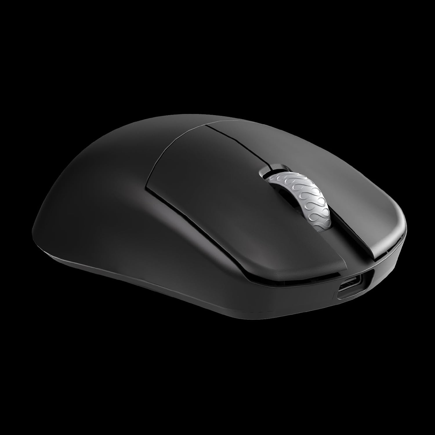 Lamzu Maya X Wireless Gaming Mouse, Ultra Lightweight 47g, Optical Switch, Maximum 30000 DPI, Symmetrical, MCU Nordic 52840, Dust-Proof Encoder, PAW3950 Sensor(Larger Maya) (Black)