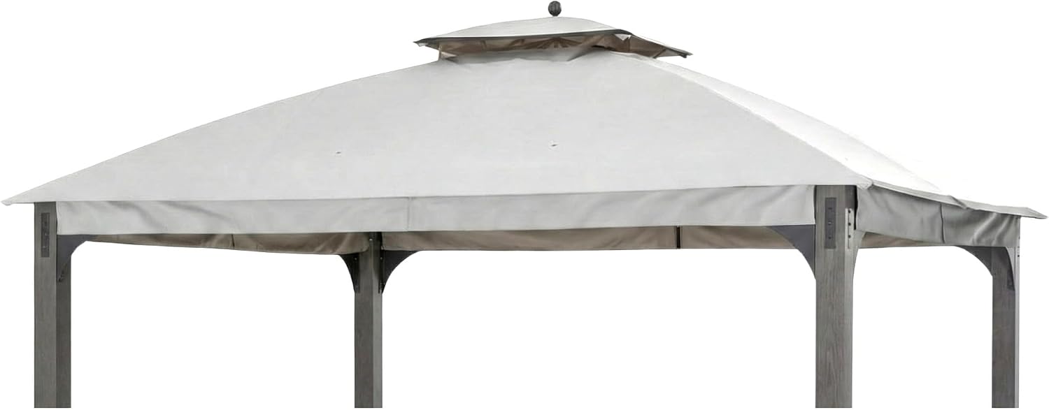 Garden Winds Reinforced Replacement Canopy Top Cover Compatible with The Shadow Creek L-GZ1140PST 10' x 12' Gazebo – Classic Stone, Riplock 350