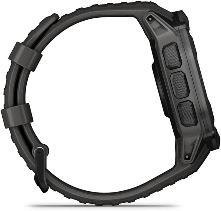 Garmin Instinct 2X Solar, Rugged GPS Smartwatch, Built-in Flashlight, Solar Charging Capability, Multi-Band GNSS, Graphite (Renewed)