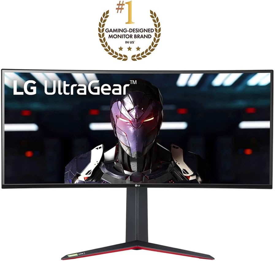 LG 34GN850-B 34 Inch 21: 9 UltraGear Curved QHD (3440 x 1440) 1ms Nano IPS Gaming Monitor with 144Hz and G-SYNC Compatibility - Black