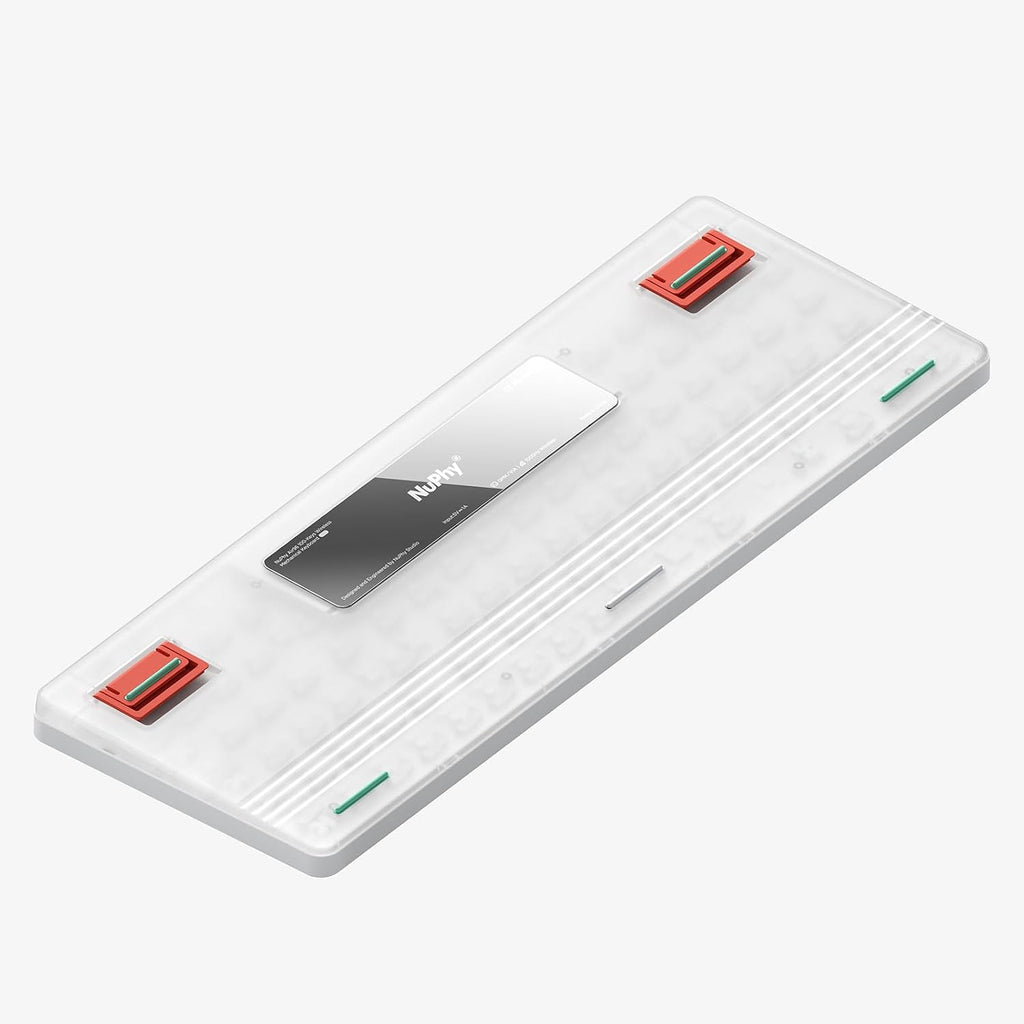 nuphy Air96 V2 Wireless Mechanical Keyboard,100 Keys Gaming Keyboard,Supports Bluetooth 5.1,2.4G and Wired Connection,for PC/Laptop/Windows/Mac -White Gateron Wisteria Switch