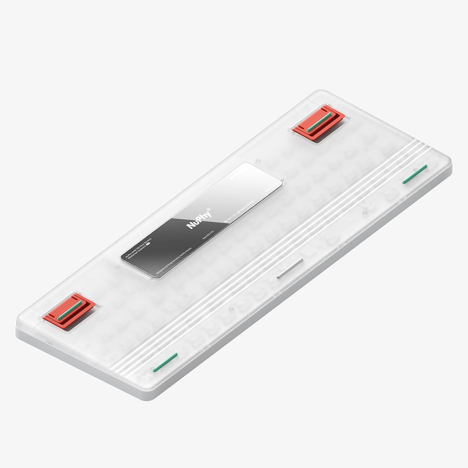 nuphy Air96 V2 Wireless Mechanical Keyboard,100 Keys Gaming Keyboard,Supports Bluetooth 5.1,2.4G and Wired Connection,for PC/Laptop/Windows/Mac -White Gateron Wisteria Switch
