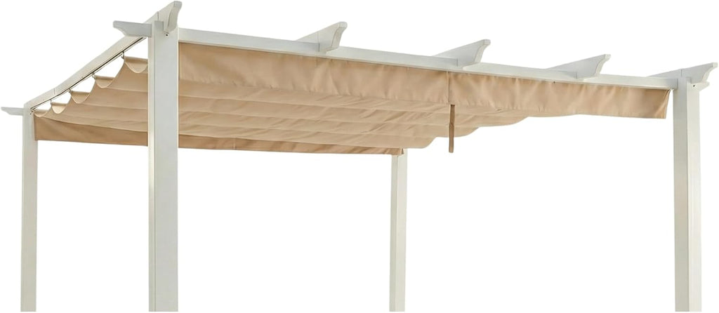 Garden Winds Reinforced Replacement Canopy Top Cover Compatible with The BH17-092-099-59, BH19-092-099-45 Meritmoor, BHG 9x9 Pergola - Classic Sand, Riplock 350