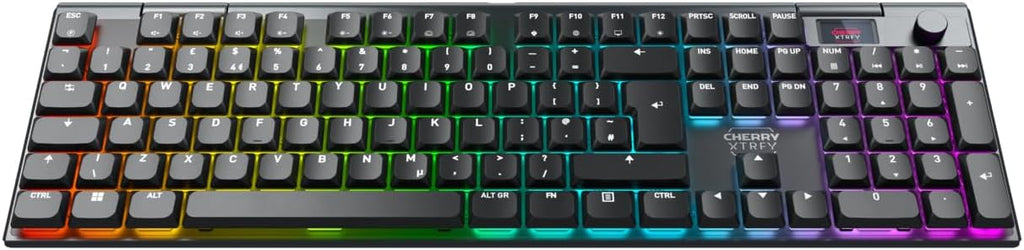 MX 10.1 Wireless | Cordless Low-Profile Gaming Keyboard | Rotary LCD Knob | RGB Lighting | Slim Aluminum
