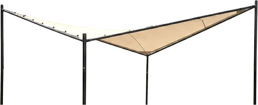Garden Winds Reinforced Replacement Canopy Top Cover Compatible with The ABBA Portable APBFG3535E 12' x 12' Gazebo - Upgraded Performance - Classic Sand, RipLock 350